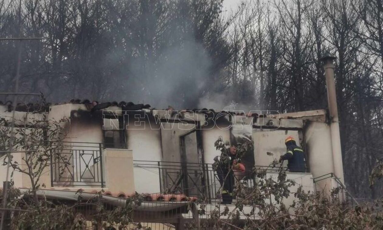 Φωτιά στην Πάρνηθα: «Κρανίου τόπος» η Αγία Παρασκευή – Καμένα σπίτια και απανθρακωμένα ζώα