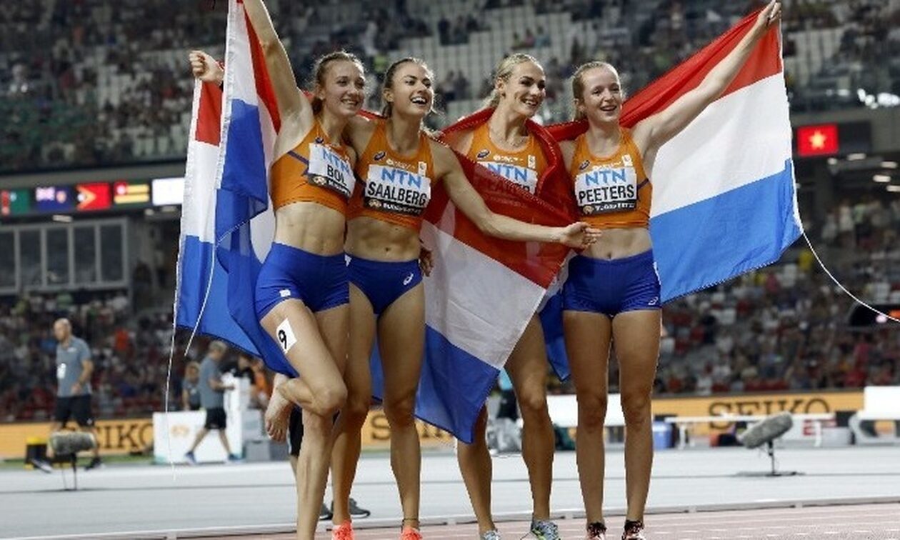 Παγκόσμιο Πρωτάθλημα Στίβου: Μεγάλη νίκη για την Ολλανδία στα 4x400 γυναικών