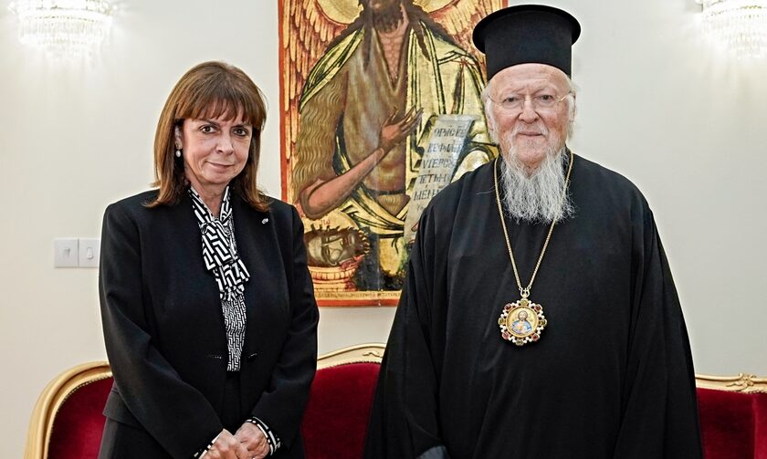 Επίσκεψη Κατερίνας Σακελλαροπούλου – Οικουμενικού Πατριάρχη Βαρθολομαίου στην Ηλεία