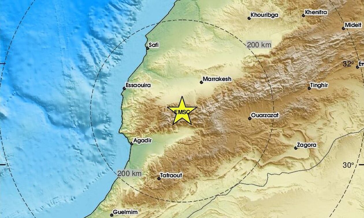 Μαρόκο: Ισχυρός σεισμός 6,9  Ρίχτερ κοντά στο Μαρακές - Μικρό το εστιακό βάθος