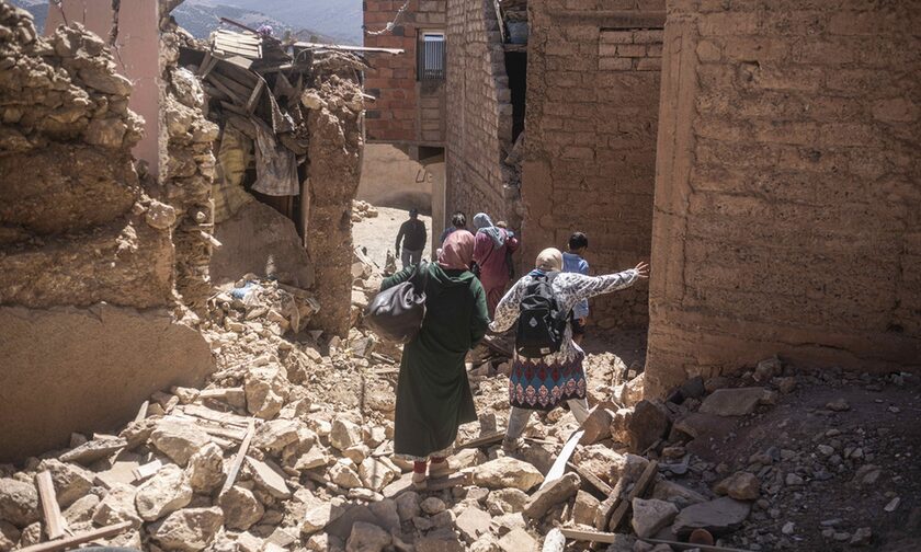 Βομβαρδισμένο τοπίο το Μαρόκο μετά τον σεισμό