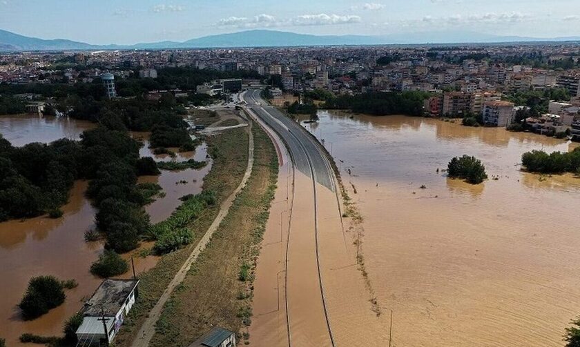 Κακοκαιρία Daniel: Δορυφορική απεικόνιση υπερυψηλής των πλημμυρισμένων περιοχών στην Καρδίτσα