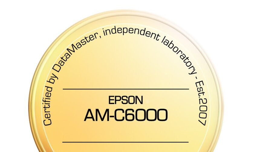 DataMaster Lab: Απονέμει στην Epson 5 αστέρια για τη σειρά επαγγελματικών inkjet WorkForce AM-C