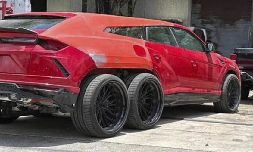 Δείτε μία απίστευτη Lamborghini Urus με έξι τροχούς!
