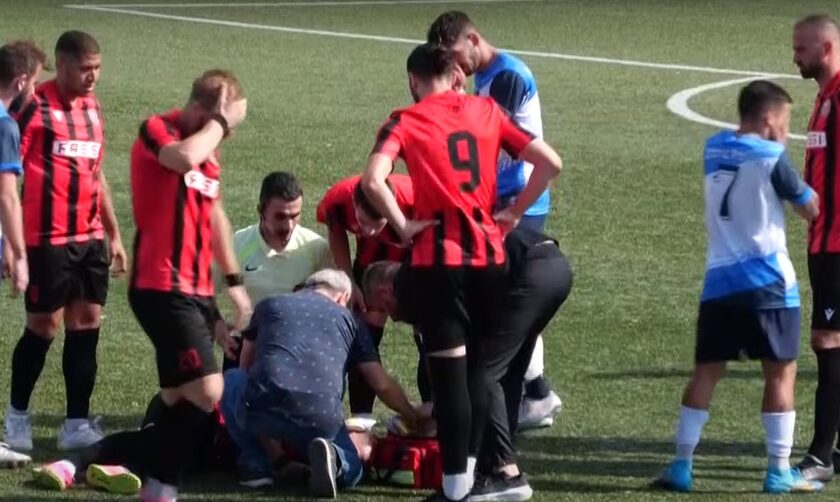 Διαιτητής έσωσε τη ζωή ποδοσφαιριστή σε αγώνα Γ Εθνικής - Βίντεο