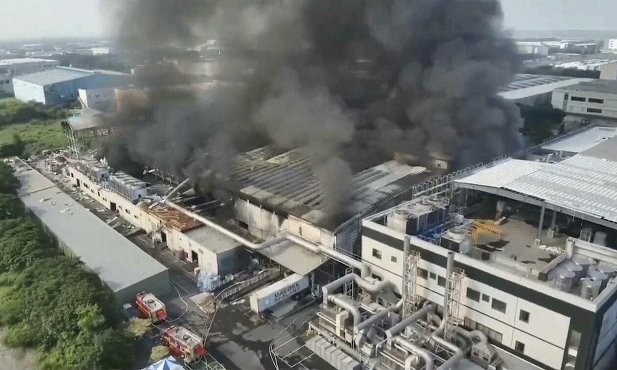 Τραγωδία στην Ταϊβάν: Δέκα νεκροί και τουλάχιστον 100 τραυματίες από την πυρκαγιά σε εργοστάσιο