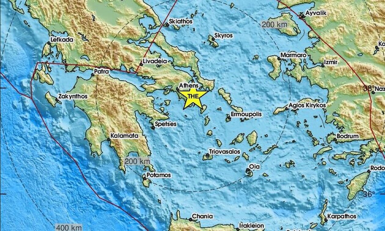 Σεισμός στην Ανατολική Αττική – Αισθητός σε αρκετές περιοχές (pics)