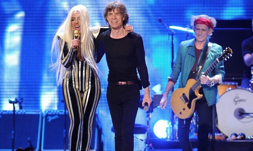 Οι Rolling Stones με τη Lady Gaga 