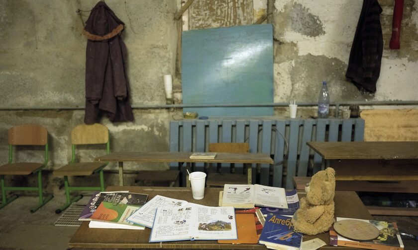 To πρώτο πλήρως υπόγειο σχολείο στο Χάρκοβο