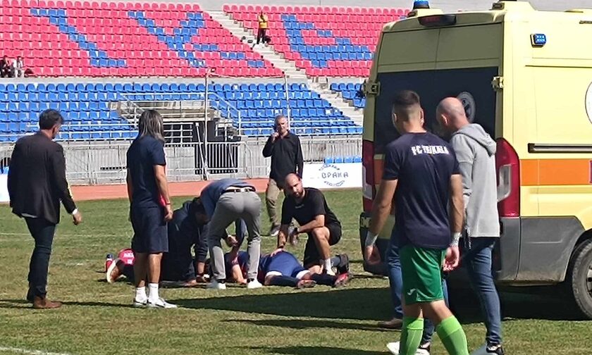 Τρίκαλα: «Πάγωσαν» σε αγώνα Γ' Εθνικής - Κατέρρευσε ποδοσφαιριστής και πήγε στο νοσοκομείο (vid)