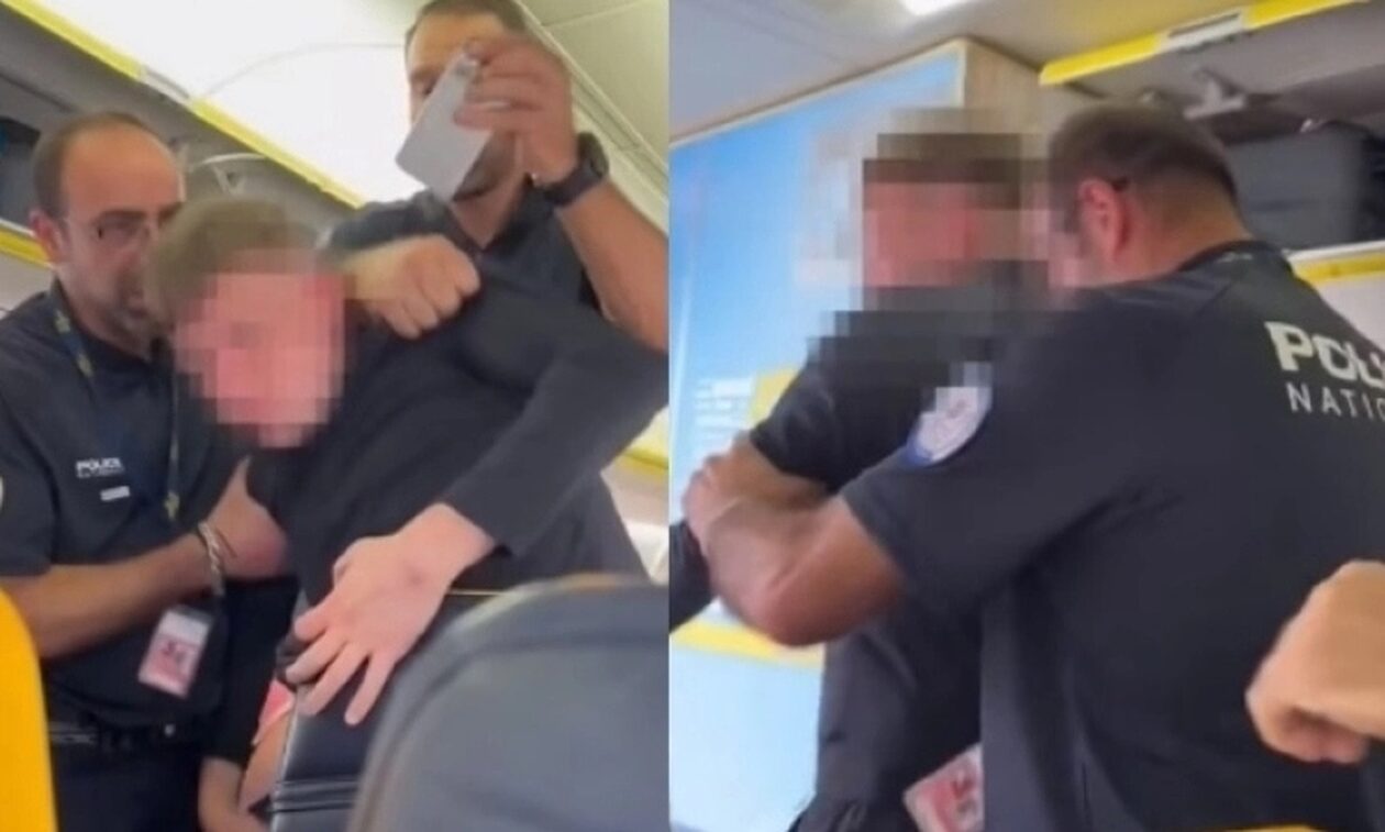 Αστυνομικοί πήραν σηκωτό επιβάτη αεροπλάνου: Είχε καταναλώσει μεγάλες ποσότητες αλκοόλ