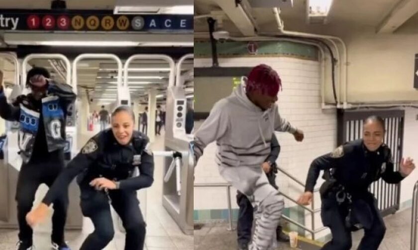 Viral η αστυνομικός που χορεύει στο μετρό της Νέας Υόρκης