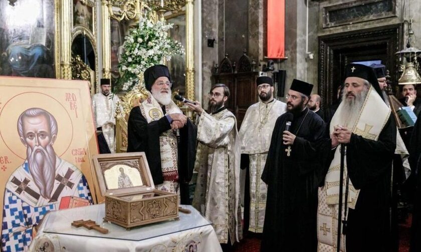 Το ιερό λείψανο του Αγίου Ανδρέα Κρήτης υποδέχθηκαν στο Ιάσιο