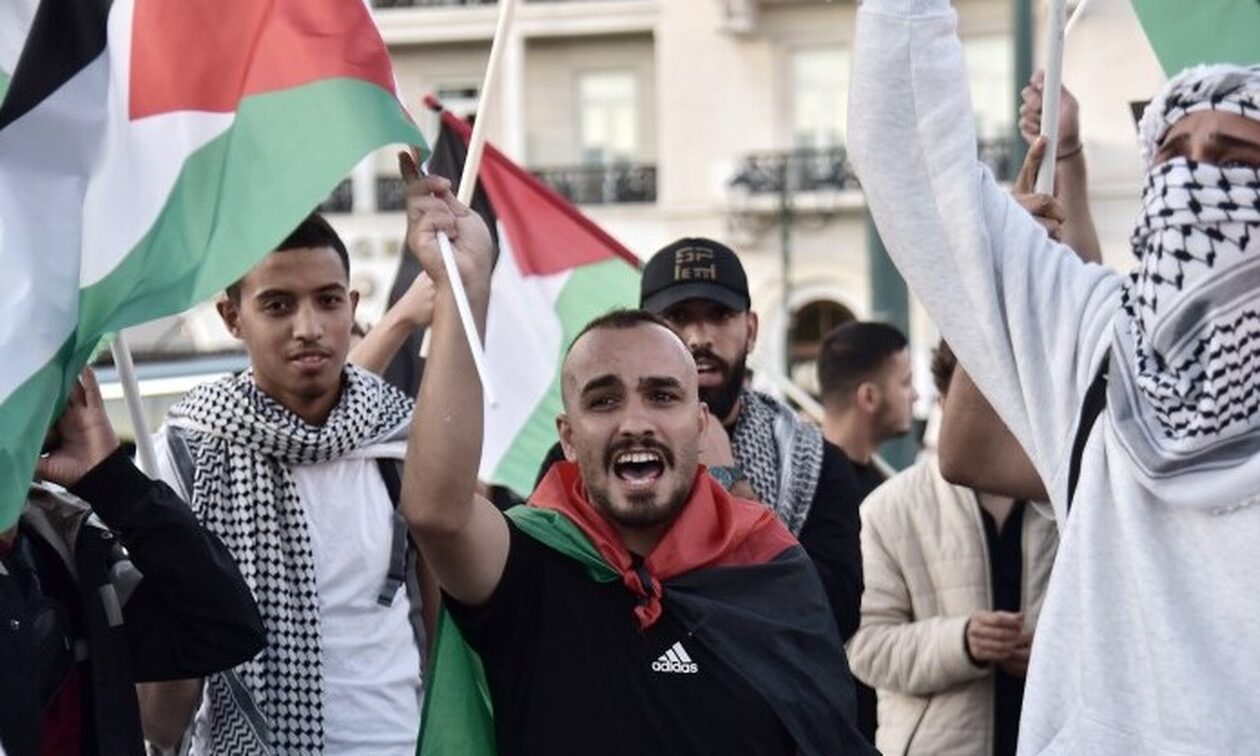 Πορεία στην Αθήνα για Παλαιστινιακό: Αλληλέγγυοι, Παλαιστίνιοι και πολιτικές οργανώσεις