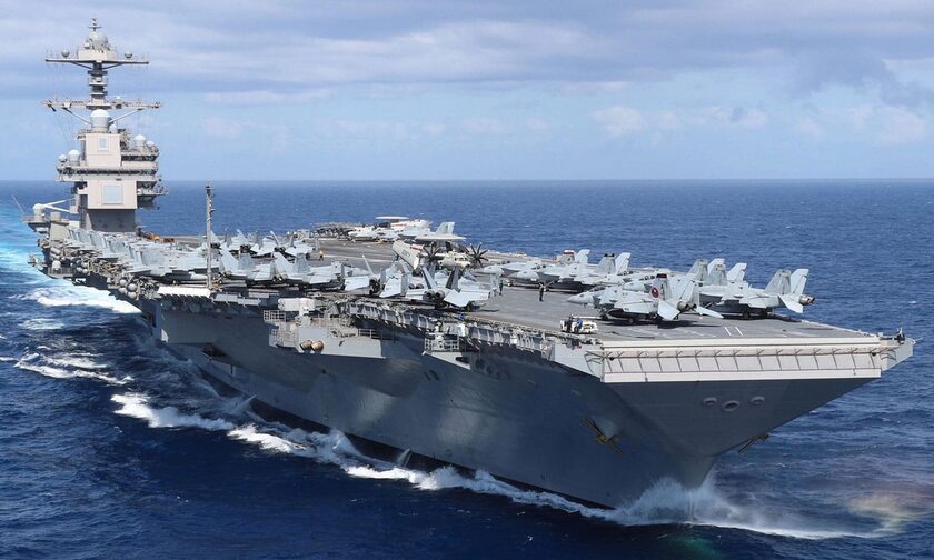 Αεροπλανοφόρο USS Gerald Ford: «Βλέπει» το Ισραήλ και είναι ετοιμοπόλεμο