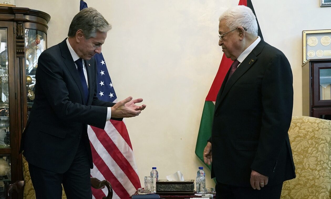 Πόλεμος στο Ισραήλ: Ο Μπλίνκεν συναντήθηκε με τον Παλαιστίνιο πρόεδρο Μαχμούντ Αμπάς