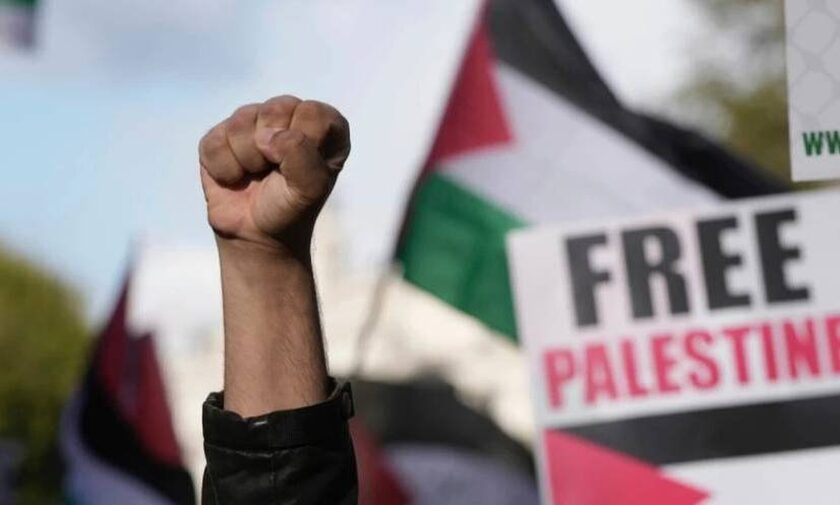 Εκατοντάδες διαδηλωτές υπέρ των Παλαιστινίων συγκεντρώθηκαν σε Βρυξέλλες και Λιέγη
