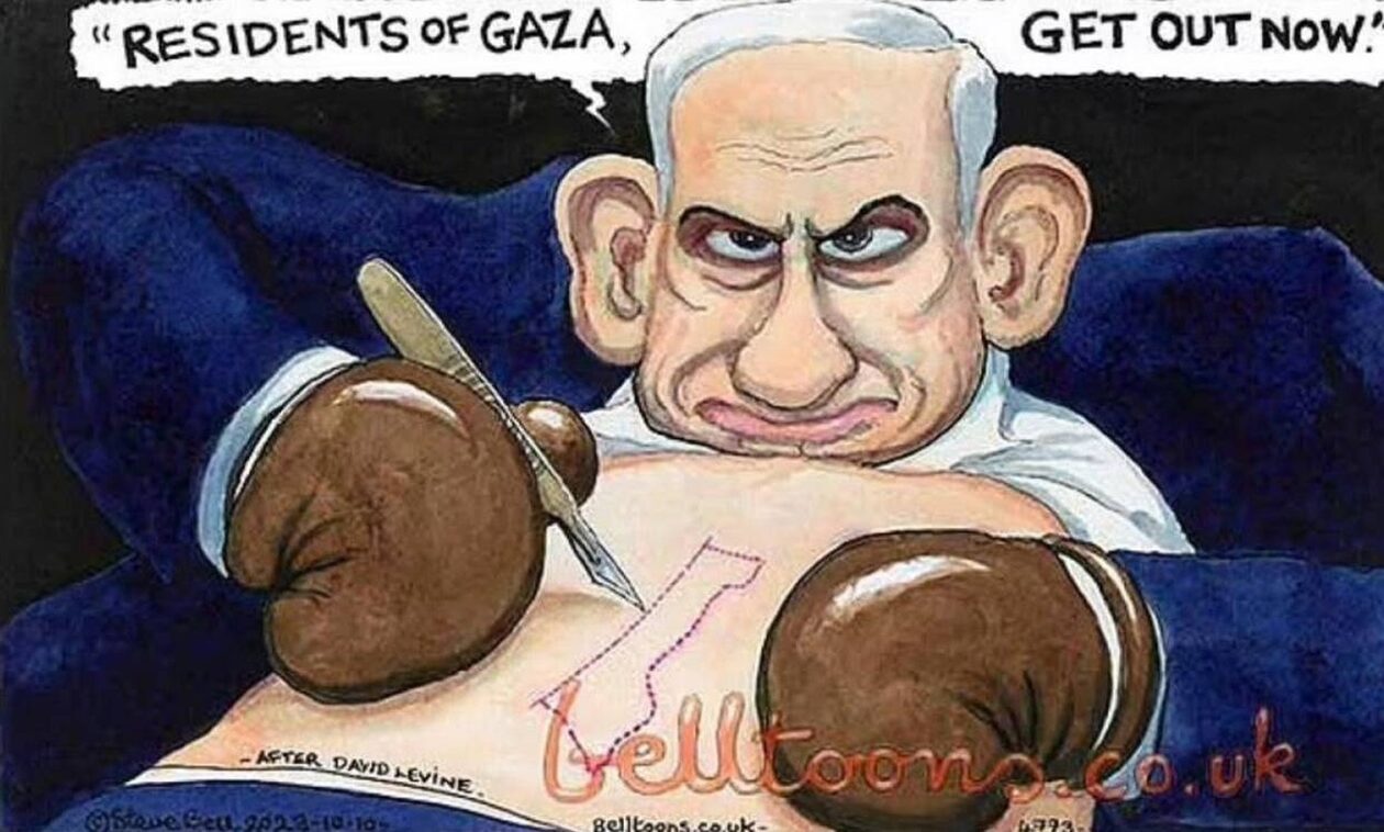 Guardian: Η βρετανική εφημερίδα απέλυσε γελοιογράφο για αντισημιτικό σκίτσο του Νετανιάχου