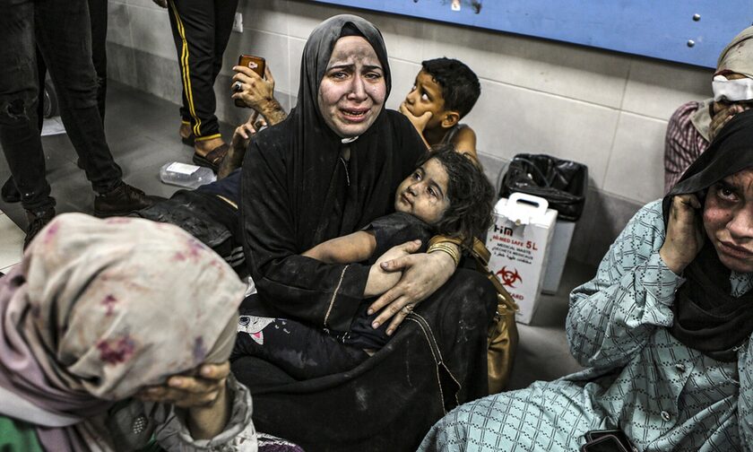 Eικόνες φρίκης από τη φλεγόμενη Γάζα
