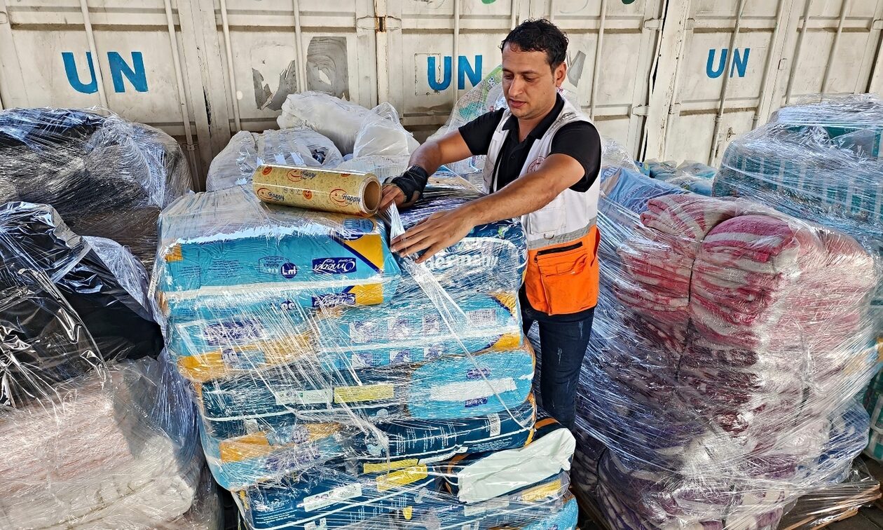 Τρίτο κομβόι ανθρωπιστικής βοήθειας στη Γάζα από το πέρασμα της Ράφα