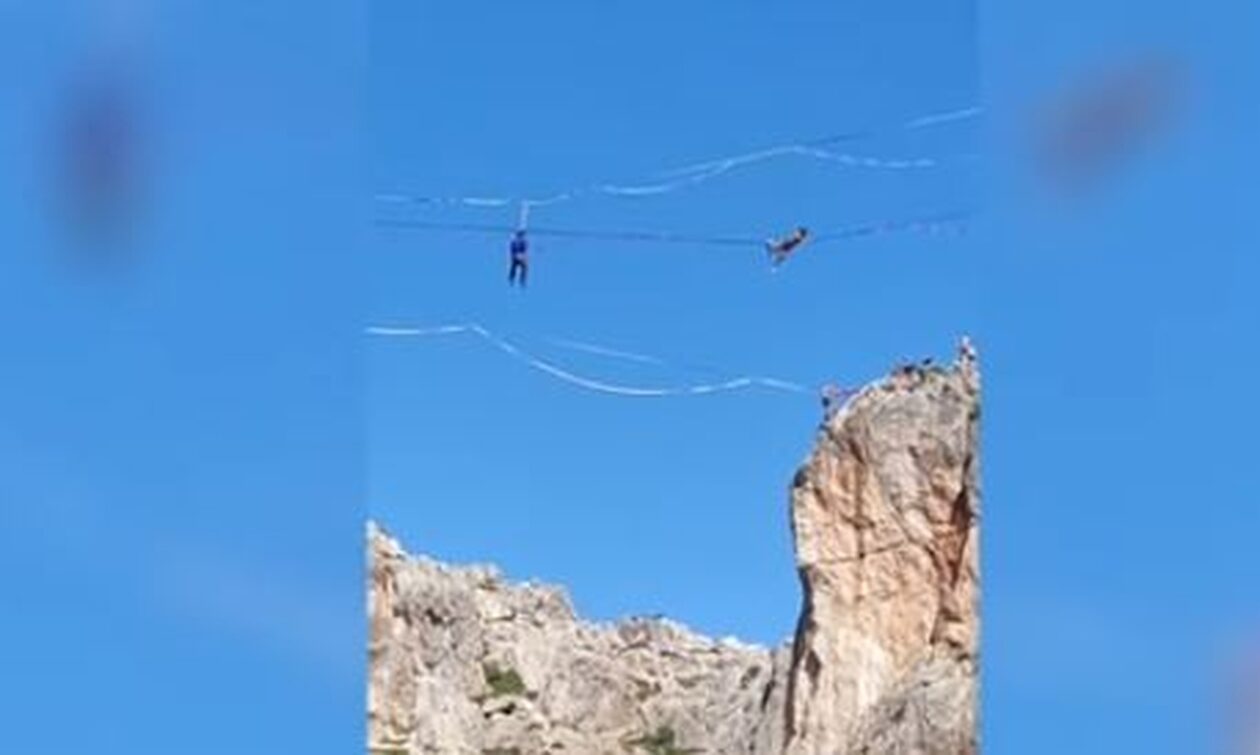 Κρήτη: Πώς έχασε τη ζωή του ο 38χρονος κάνοντας «highlining» - Βίντεο που κόβουν την ανάσα