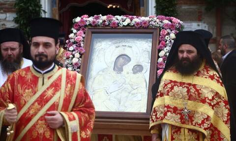Λιτάνευση του Αγ. Δημητρίου και της Εικόνας της Παναγίας Κορωνιώτισσας στη Θεσσαλονίκη