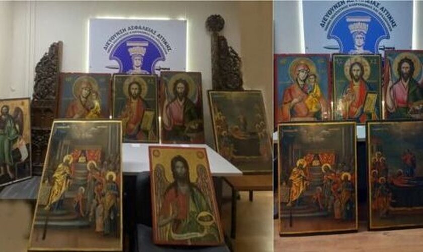 Εντοπίστηκαν έξι κλεμμένες εικόνες σε μοναστήρι στον Γέρακα