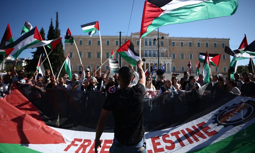 Συλλαλητήριο ΠΑΜΕ για την Παλαιστίνη: Πορεία προς την Ισραηλινή πρεσβεία - Κλειστή η Κηφισίας