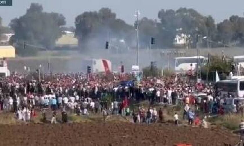Τουρκία: Σοβαρά επεισόδια έξω από την αμερικανική βάση του Ιντζιρλίκ σε διαδήλωση για τη Γάζα
