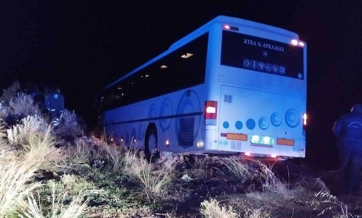 Αρκαδία: Οδηγός λεωφορείου έχασε τις αισθήσεις του - Το όχημα έμεινε στο χείλος του γκρεμού