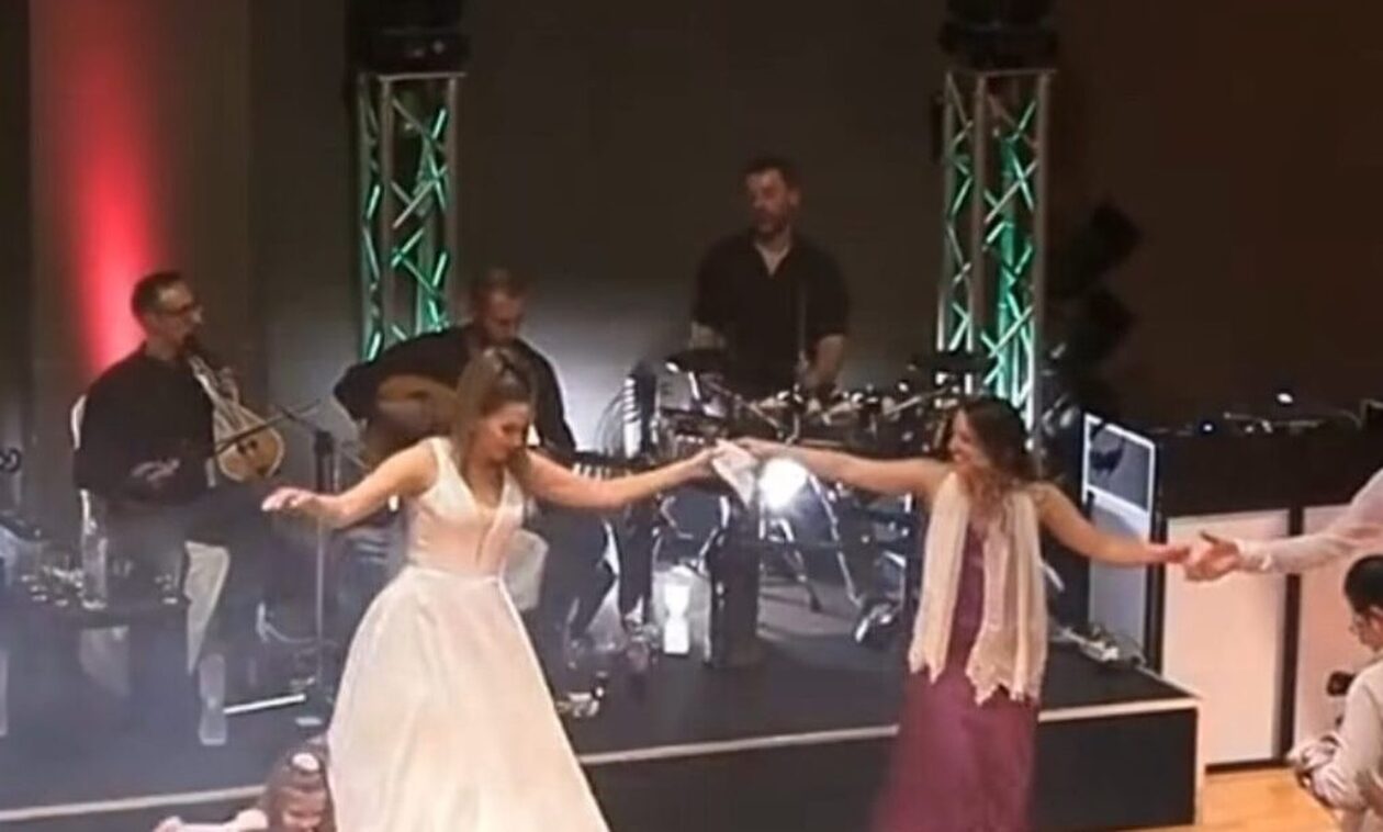 Η Κρητικιά νύφη που τρέλανε άπαντες με τον χορό της – Βίντεο