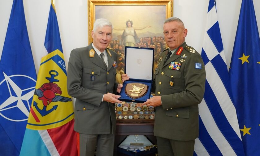 Ο αρχηγός ΓΕΕΘΑ συναντήθηκε με τον πρόεδρο της Στρατιωτικής Επιτροπής της Ευρωπαϊκής Ένωσης