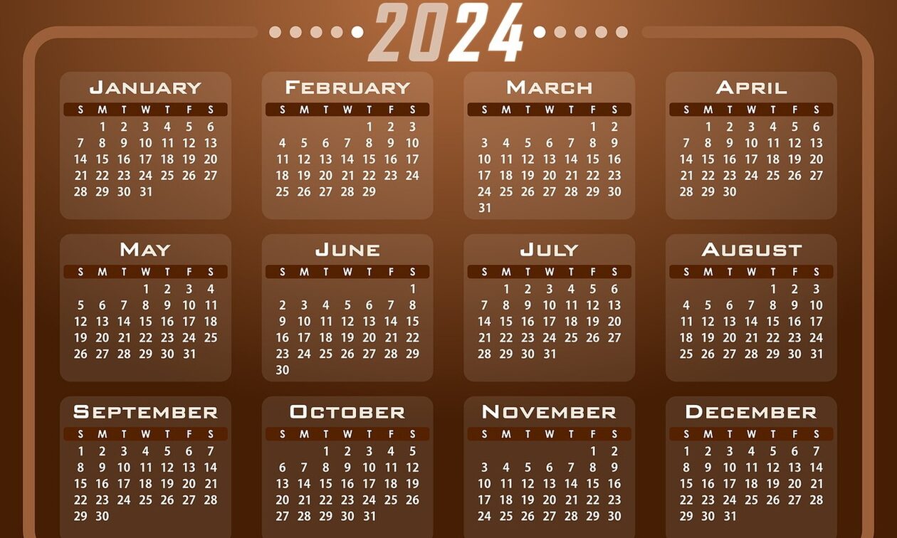 2024: Δείτε αναλυτικά τα τριήμερα του νέου έτους