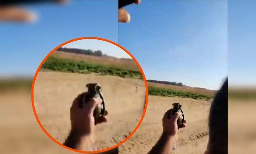 Πόλεμος στο Ισραήλ: Σοκαριστικό βίντεο δείχνει φωτορεπόρτερ με χειροβομβίδα στην επίθεση της Χαμάς
