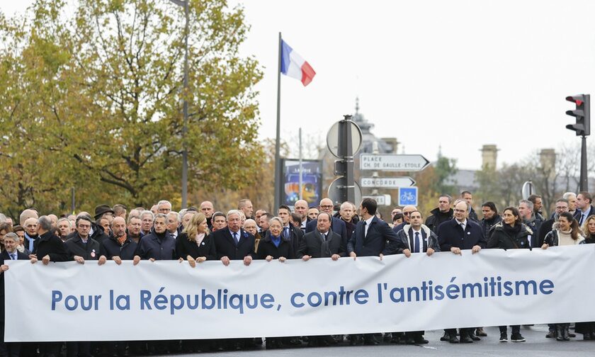 Πορεία κατά του αντισημιτισμού στο Παρίσι