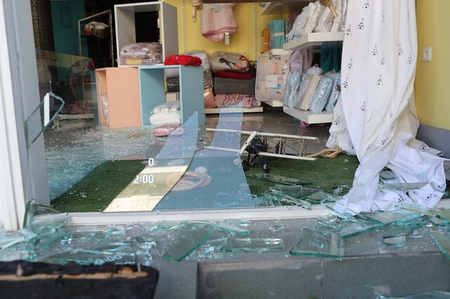 Η εμπρηστική επίθεση στο κατάστημα του Ανδρέα Γκάμαρη