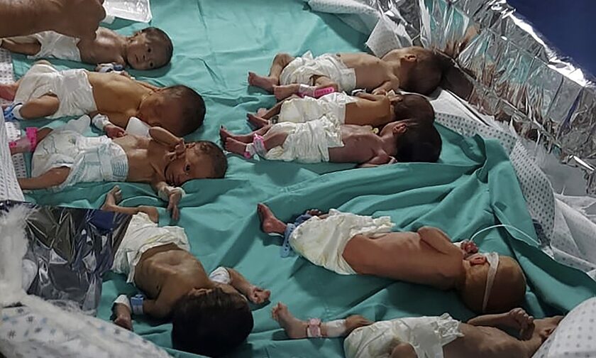Τα πρόωρα μωρά της Γάζας μεταφέρονται στην Αίγυπτο