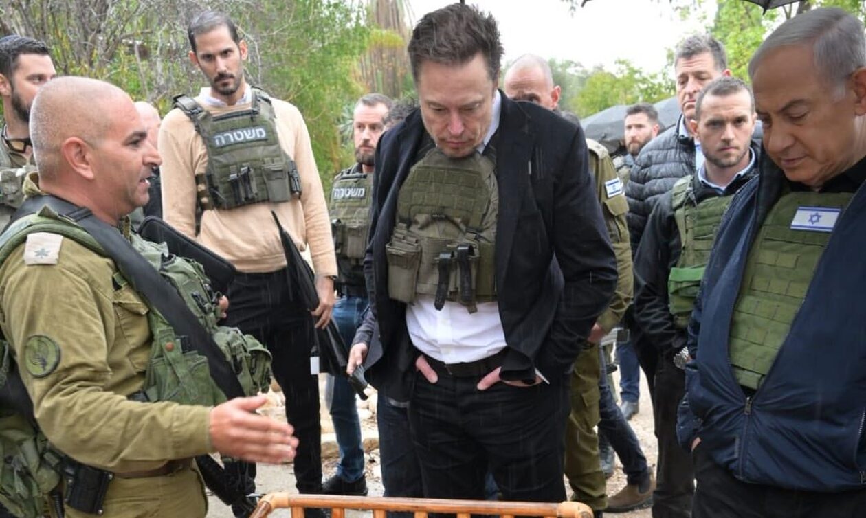 Ισραήλ: Ο Νετανιάχου πήγε με τον Έλον Μασκ σε κιμπούτς που έκανε δολοφονίες η Χαμάς (vid)