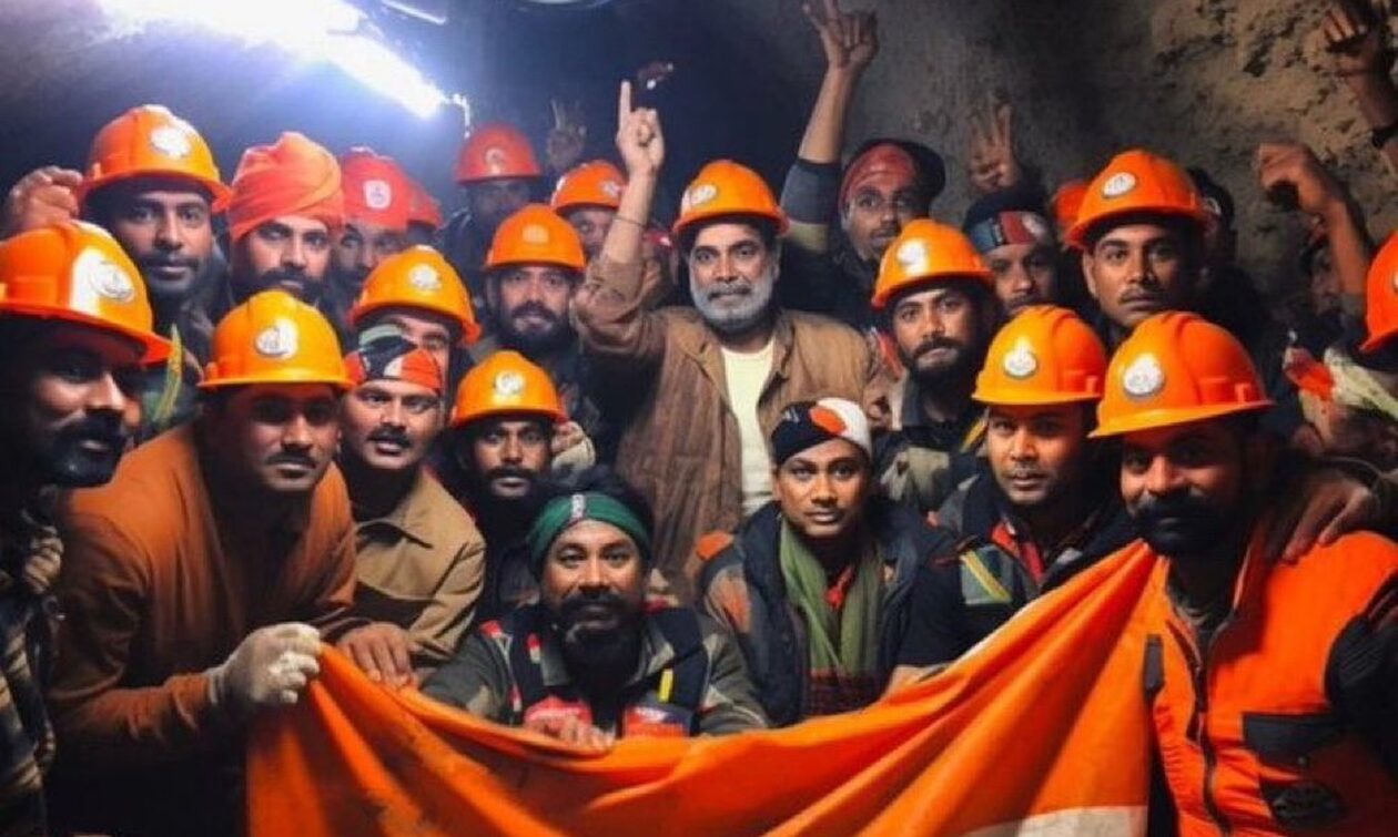 Ινδία: Διασώθηκαν και οι 41 εργάτες που είχαν παγιδευτεί για 17 ημέρες σε σήραγγα
