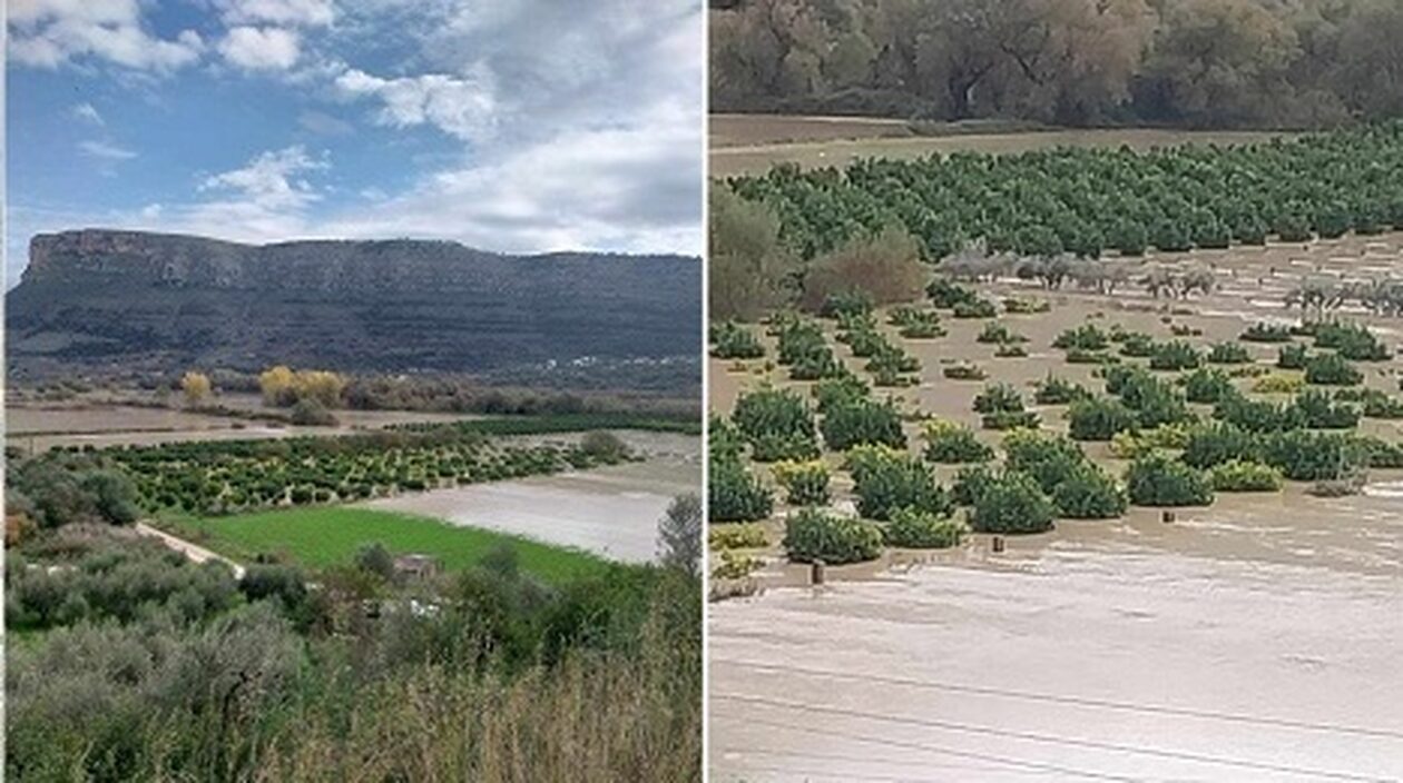 Θεσπρωτία: Υπερχείλισε ο ποταμός Καλαμάς - Σε απελπισία οι αγρότες