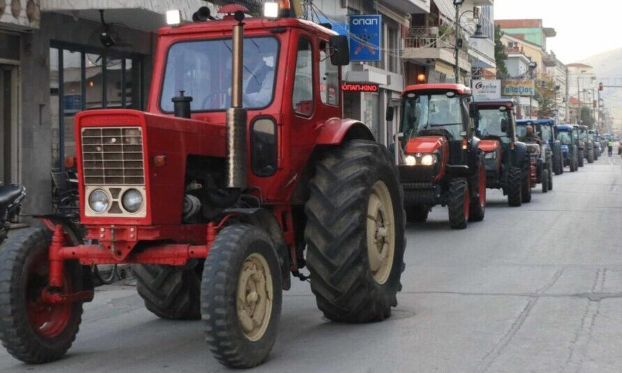 Στους δρόμους με τα τρακτέρ οι αγρότες στον Τύρναβο - Διαμαρτύρονται για ζημιές στις καλλιέργειες