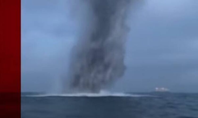 Δανία: Δείτε τη στιγμή που εκρήγνυται βόμβα του Β' Παγκοσμίου Πολέμου στη θάλασσα