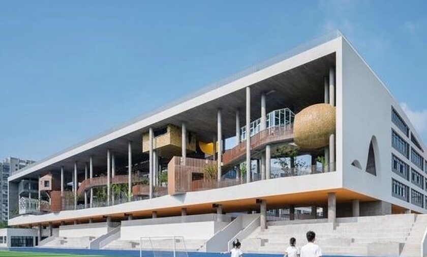 Το καλύτερο κτίριο του κόσμου για το 2023: Ένα σχολείο στην Κίνα που μοιάζει με «πλωτό δάσος»