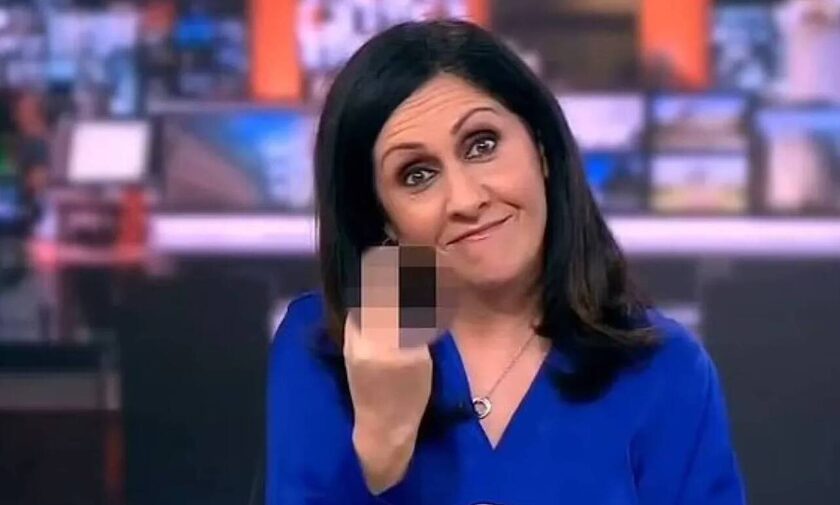 BBC: Viral η παρουσιάστρια που ύψωσε το μεσαίο δάχτυλο - «Νιώθουμε το ίδιο για τη δουλειά μας...»