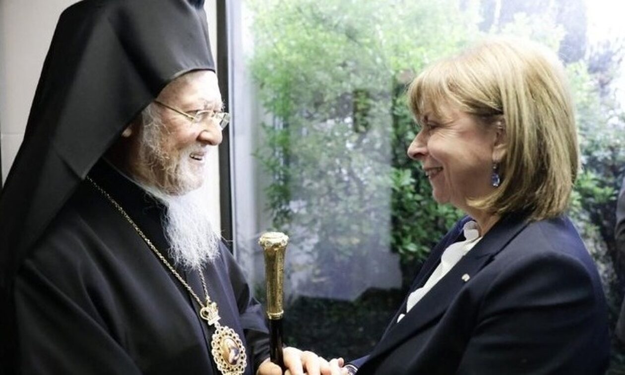 Κατερίνα Σακελλαροπούλου: Συναντήθηκε με τον Οικουμενικό Πατριάρχη Βαρθολομαίο στην Ελβετία