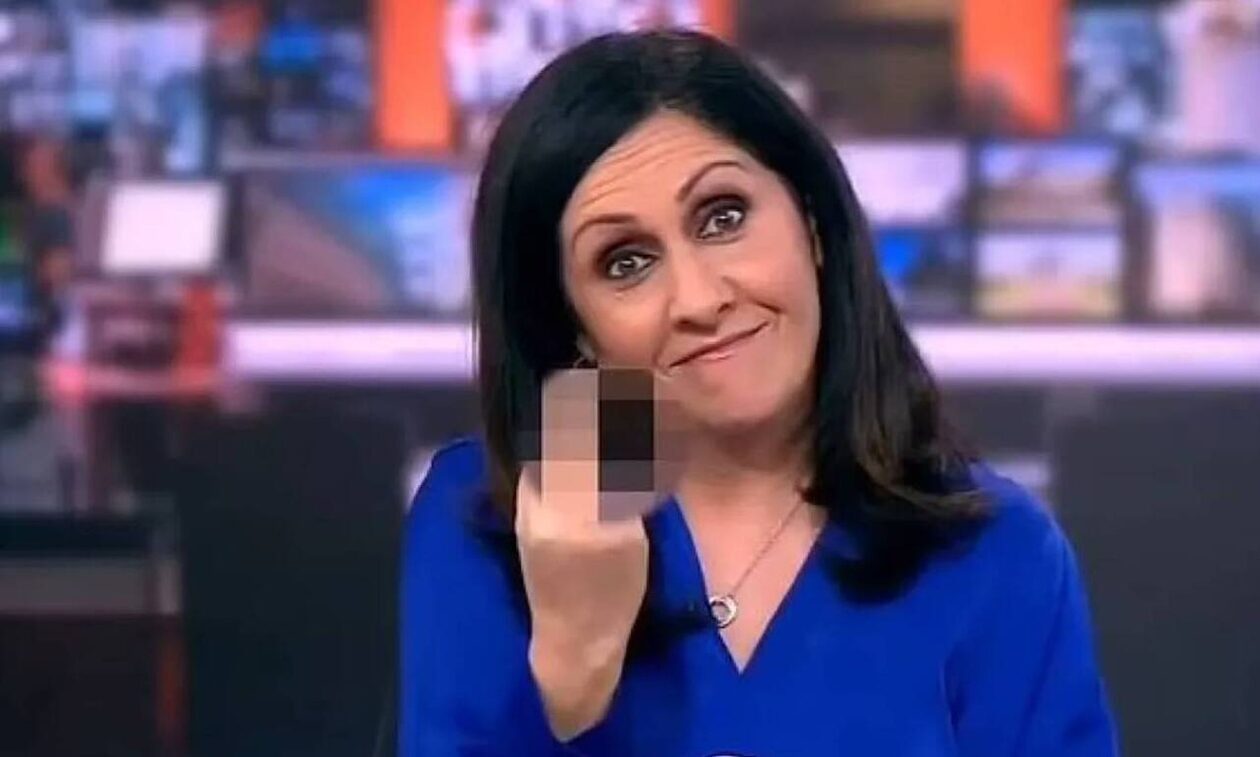 BBC: Χαρούμενη είναι η παρουσιάστρια που έγινε viral υψώνοντας το μεσαίο δάχτυλό της στην κάμερα