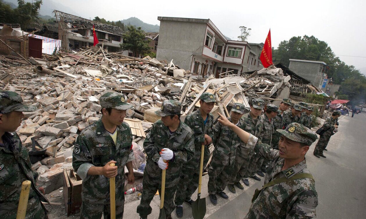 Σεισμός στην Κίνα: 86 νεκροί από τα 5,9 Ρίχτερ