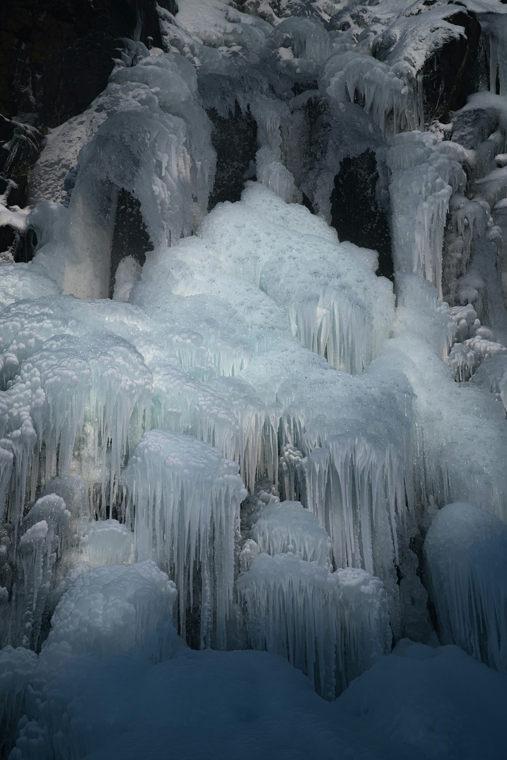 Παγωμένος καταρράκτης στο Norilsk