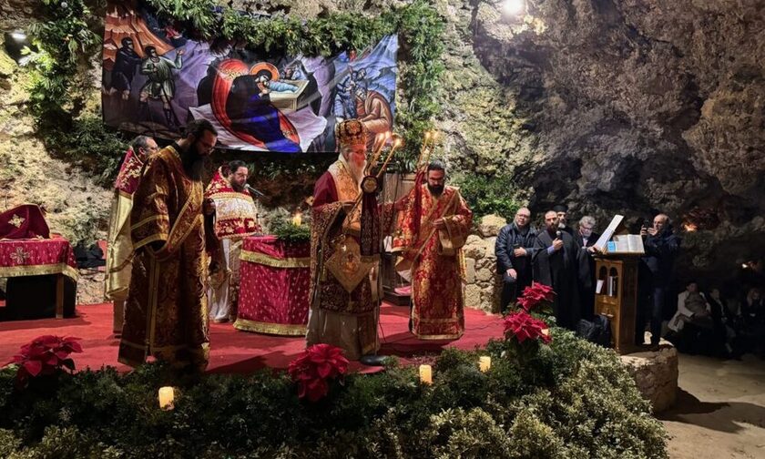 Η εορτή Χριστουγέννων στο σπήλαιο της Μαραθοκεφάλας Κισάμου