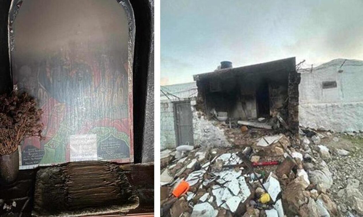 Κάλυμνος: Κάηκε το εκκλησάκι του Προφήτη Ηλία και δεν το κατάλαβε κανείς